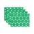 颜色: Green, White, Kate Spade | Joy Dot Reversible Placemats 4 Pack Set