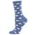 Memoi | Women's Cashmere Blend Crew Socks, 颜色Denim Sheep