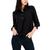 商品Tommy Hilfiger | Women's Point Collar Roll-Tab-Sleeve Top颜色Black