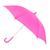 颜色: hot pink, iRain | Kid's Solid Color Stick Umbrella with Hook Handle