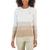 商品Tommy Hilfiger | Women's Cotton Ombré Cable-Knit Sweater颜色Ivory/light Heather Fawn