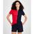 颜色: Sca/sky Ca, Tommy Hilfiger | Women's Colorblock Zip-Front Polo Shirt