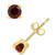 商品第1个颜色Garnet, Macy's | Gemstone Stud Earrings in 14K Yellow Gold