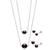 商品Belle de Mer | 4-Pc. Set White Cultured Freshwater Pearl Mommy & Me Pendant Necklaces and Stud Earrings in Sterling Silver, (Also in Black, Pink, & Gray) Cultured Freshwater Pearl), Created for Macy's颜色Black