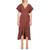 商品Max Studio | Max Studio Womens Floral Hi-Low Wrap Dress颜色Spice Dusty Pink