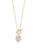 颜色: WHITE, Chloe & Madison | 14K Goldplated Sterling Silver & Cubic Zirconia Heart Toggle Pendant Necklace