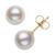 Belle de Mer | 精美淡水珍珠耳环（7毫米）, 颜色White