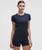 颜色: Herringbone Dot Club Blue, Lululemon | Swiftly Pointelle Short-Sleeve Shirt *Hip Length