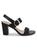 color BLACK, Stuart Weitzman | ​Leather Block Heel Sandals