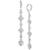 商品第1个颜色Silver, Givenchy | Crystal Linear Drop Earrings
