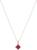 商品Kate Spade | Dazzle Mini Pendant Necklace颜色Ruby/Rose Gold