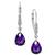 颜色: Amethyst, Macy's | Gemstone (3-3/4 ct. t.w.) and Diamond Accent Birthstone Drop Earrings in Sterling Silver