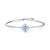 商品Swarovski | Silver-Tone Crystal Sparkling Dance Bangle Bracelet颜色Turquoise, Aqua