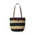 Ralph Lauren | Striped Straw Medium Hartley Tote Bag, 颜色Natural/Black/Lauren Tan