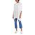 商品Tommy Hilfiger | Tommy Hilfiger Womens Plus Striped Trim Knit Poncho Sweater颜色Ivory