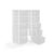 商品第2个颜色White, MQ | Eclypse 5-Drawer Storage Unit with Clear Drawers, Pack of 2