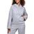 color Pearl Heather, Calvin Klein | Women's High-Low Oversized Raglan Hoodie