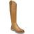 color Cashew Leather, Sam Edelman | Sam Edelman Womens Fable Leather Round Toe Knee-High Boots