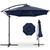 颜色: navy blue, Best Choice Products | 10ft Offset Hanging Outdoor Market Patio Umbrella w/ Easy Tilt Adjustment
