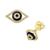 商品第2个颜色Yellow Gold, Effy | EFFY® Sapphire (1/6 ct. t.w.) & Diamond (1/5 ct. t.w.) Evil Eye Stud Earrings