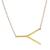 商品Savvy Cie Jewels | 1" 18K Gold Plated Necklace颜色y