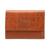 Mancini Leather Goods | Women's Croco Collection RFID Secure Mini Clutch Wallet, 颜色Tan