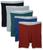 商品第2个颜色5 Pack - Dyed Assorted, Hanes | Men's Tagless Cool Dri Boxer Briefs with ComfortFlex Waistband-Multiple Packs Available
