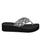 颜色: Black/Silver Logo, Calvin Klein | Women's Meena Logo Platform Flip-Flop Sandals