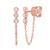 颜色: rose, Sabrina Designs | 14k Gold & Diamond Chain Dangle Earrings