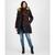 商品Michael Kors | Women's Faux-Fur-Trim Hooded Puffer Coat, Created for Macy's颜色Chocolate