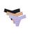 颜色: Black/Taupe/Wisteria, Hanky Panky | Hanky Panky Breathe Natural Thong 3-Pack