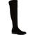 商品Style & Co | Style & Co. Womens Lessah Wide Calf Faux Suede Over-The-Knee Boots颜色Black Microsuede
