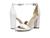 Sam Edelman | Yaro Ankle Strap Sandal Heel, 颜色Bright White Dress Nappa Leather