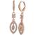 商品Givenchy | Silver-Tone Crystal Small Navette Drop Earrings颜色Pink