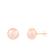 颜色: pink, Splendid Pearls | 14k Yellow Gold 10-11mm Freshwater Pearl Stud Earrings.
