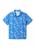 商品Columbia | Boys 6-7 Super Slack Tide™ Short Sleeve Camp Shirt颜色Blue Macaw Kona