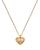 商品Kate Spade | Rock Solid Crystal Heart Mini Pendant Necklace in Gold Tone, 17"-20"颜色Clear/Gold