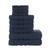 color navy, Chortex USA | Alexis Antimicrobial Irvington 10 Piece Towel Set