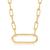 颜色: 16 in, Canaria Fine Jewelry | Canaria 10kt Yellow Gold Large Paper Clip Link Necklace