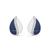 商品Giani Bernini | Cubic Teardrop Huggie Hoop Earrings, Sterling Silver or 18K Gold over Silver颜色Sterling Silver