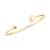 颜色: C, Sarah Chloe | Initial Elle Cuff Bangle Bracelet in 14K Gold-Plated Sterling Silver