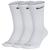 商品第1个颜色White/Black, NIKE | Nike 3 Pack Dri-FIT Plus Crew Socks - Men's