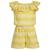 商品Nautica | Nautica Little Girls' Striped Knit Romper (4-7)颜色bri yellow jeans