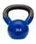 颜色: Blue, Sunny Health & Fitness | Sunny Health and Fitness Vinyl Coated Kettle Bell, 25 lbs