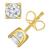 商品第2个颜色Yellow Gold, TruMiracle | Diamond Stud Earrings (5/8 ct. t.w.) in 14k Gold or White Gold
