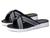 商品Cole Haan | Zerogrand Flat Knotted Slide Sandal颜色Black/Quiet Shade