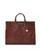 颜色: Pecan Melbourne, Brahmin | Large Leather Business Tote