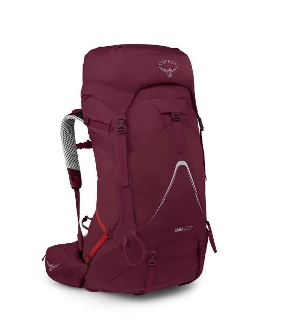 颜色: 红色, Osprey | OSPREY 鹞鹰KYTE68L/58L/48L/38L登山包 女户外旅行包 双肩背包大容量徒步包 黑色/紫红色/卡其色