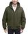 颜色: Olive, BASS OUTDOOR | Men's Hooded Zip-Front Fleece-Lined Bomber Jacket