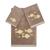 商品第3个颜色Cocoa, Linum Home Textiles | Textiles Turkish Cotton Figi Embellished Towel Set, 3 Piece